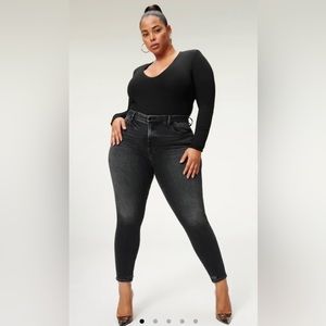 Good American Good Classic Black Jean